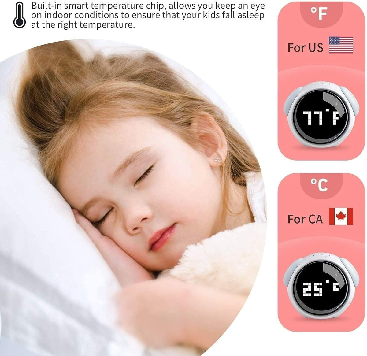 Belro sunrise alarm clock with light and voice control, digital display, and modern design for home bedroom decor.