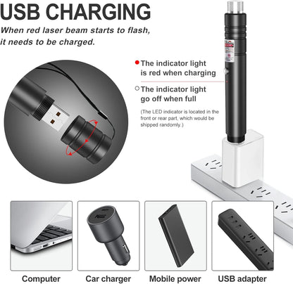 High power green laser pointer from Belro, long-range office and stationery laser device with a sleek design and precise beam.