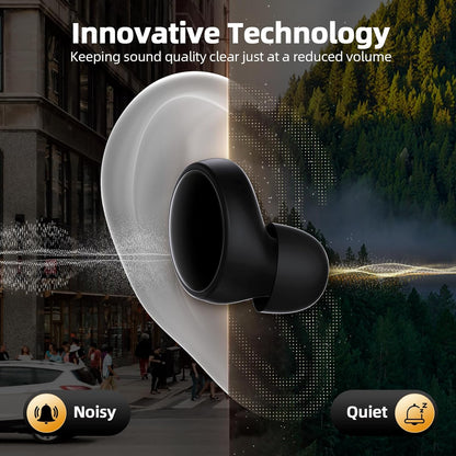 Belro reusable noise-canceling ear plugs for sleeping, focus, and travel, shown in a sleek, compact design for comfort and noise reduction.