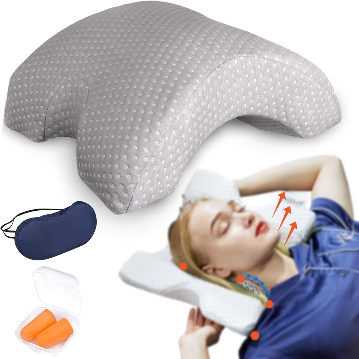 Belro arm pillow for health and beauty, soft cushion designed to support arms comfortably during rest or relaxation.