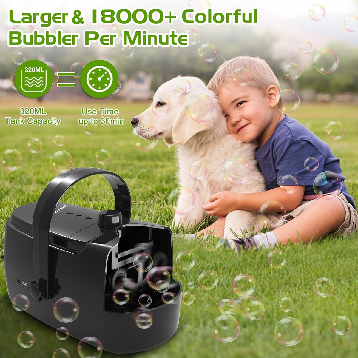 Belro bubble machine blower for outdoor toys, with colorful bubble solution and nozzle for creating fun bubbles outdoors.