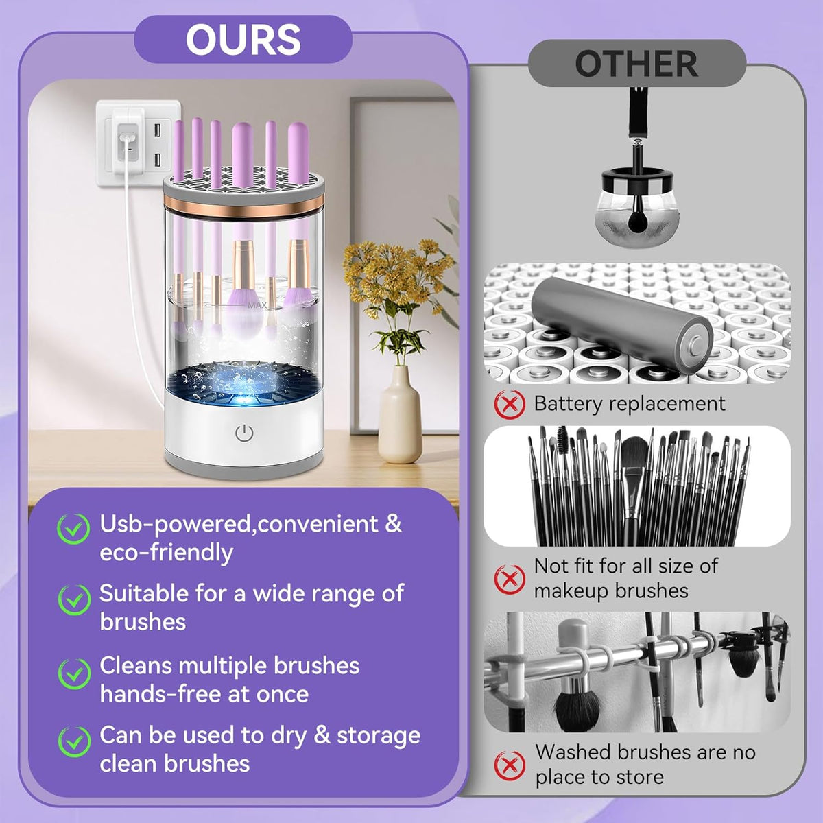 Belro makeup brush cleaner in a clear bottle, designed for cleaning beauty brushes and maintaining skin care tools.
