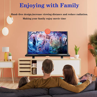 Belro 16-inch phone screen magnifier for movies, videos, and gaming, enhancing your viewing experience with clear, enlarged display