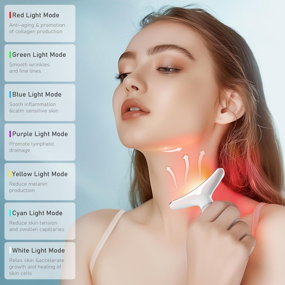 Belro Neck Face Lifting Device, electronic personal care massager for facial and neck toning and skin lifting.
