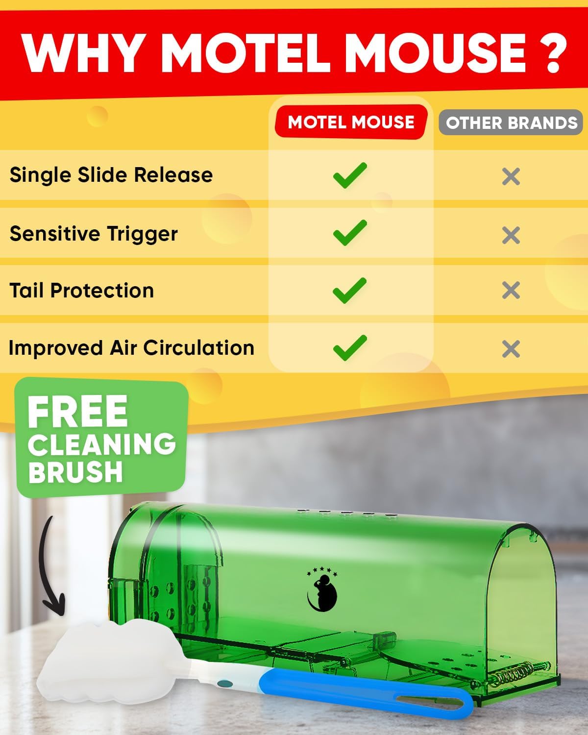 Belro 4-pack mouse traps for outdoor pest control, featuring metal and plastic designs for effective rodent capture.