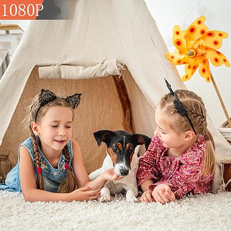 Mivoza Mini WiFi Security Camera with HD 1080P resolution, night vision, and discreet home surveillance in black.
