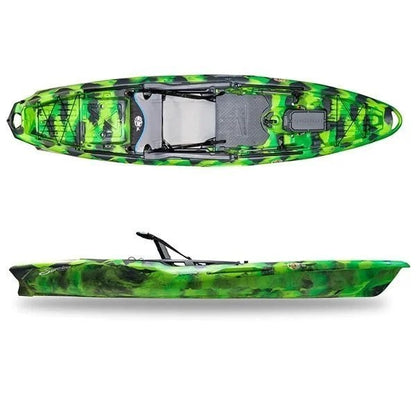 Casavibeo 3 Waters Big Fish 120 V2 fishing kayak on water, showing its sleek design and fishing platform for anglers.