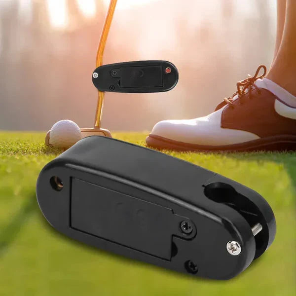 Belro Precision Golf Laser Putting Aid Stroke Trainer guide for improving putting accuracy in outdoor golf practice sessions.