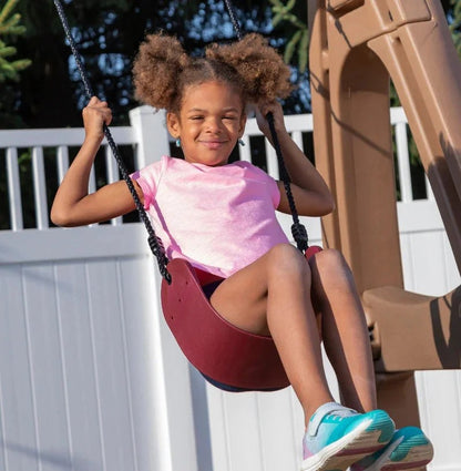 Casavibeo Step2 Naturally Playful Playhouse Climber and Swing Extension with colorful climbing and swing features for kids.