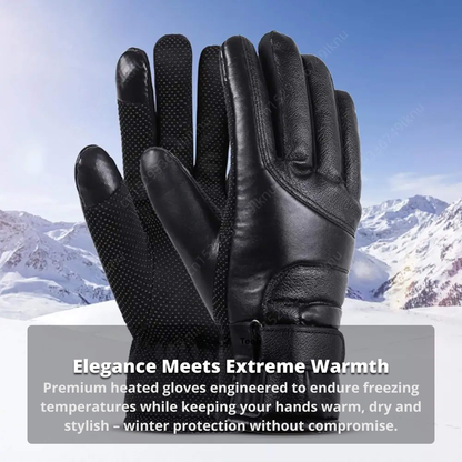 BowLift USB rechargeable waterproof heated gloves for women, thermal winter gloves with touchscreen fingertips, 17geartech-bl251017