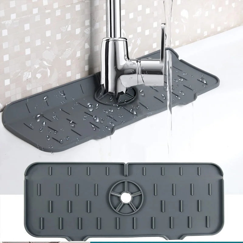 Belro silicone faucet handle drip catcher tray for tools and hardware, designed to catch drips and protect surfaces.