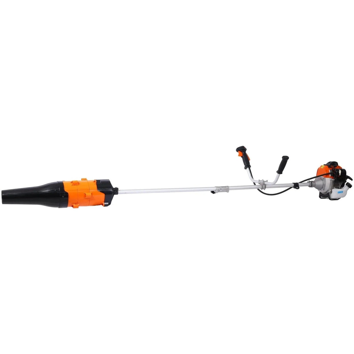 Casavibeo 3-in-1 blower, string trimmer, and brush cutter with rubber handle and shoulder strap for versatile yard work.