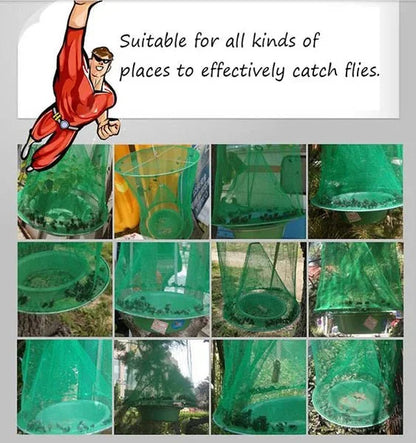Reusable Ranch Fly Trap by Belro, outdoor pest control device for catching flies in home and garden settings.