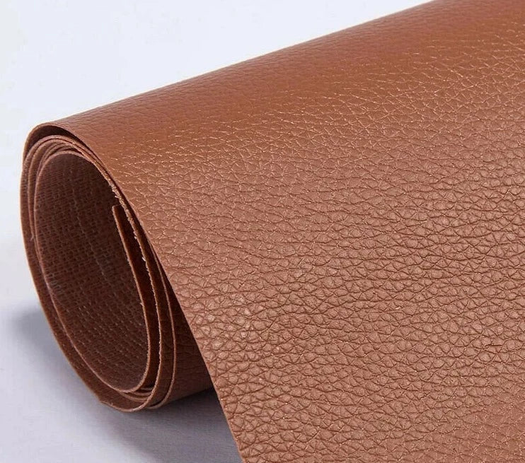 Belro self-adhesive leather refinish kit for sofa repair, cuttable and suitable for men's clothing and furniture restoration.