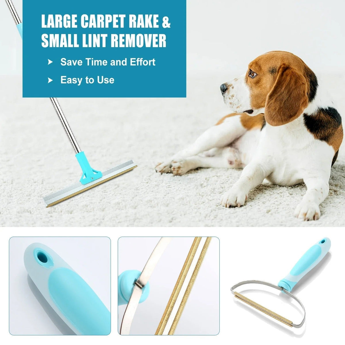 Belro pet hair remover set for vacuum cleaners, designed to efficiently remove pet hair from furniture and carpets.