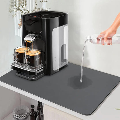 Belro super absorbent dish drying mat for kitchen and dining, featuring soft fabric and absorbent surface for drying dishes and utensils.