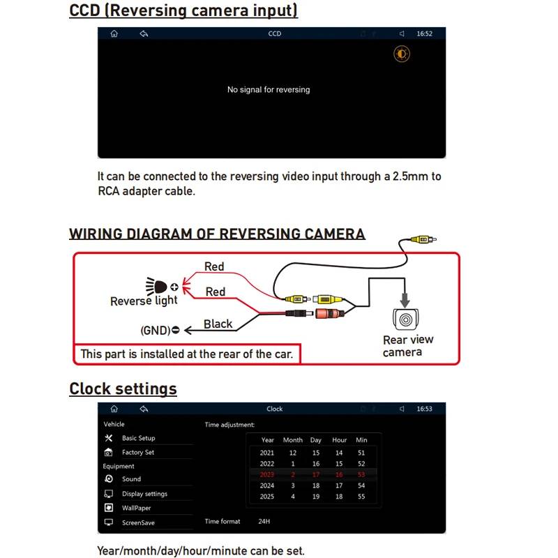 Belro touchscreen car stereo with Bluetooth and backup camera installed in a vehicle dashboard.