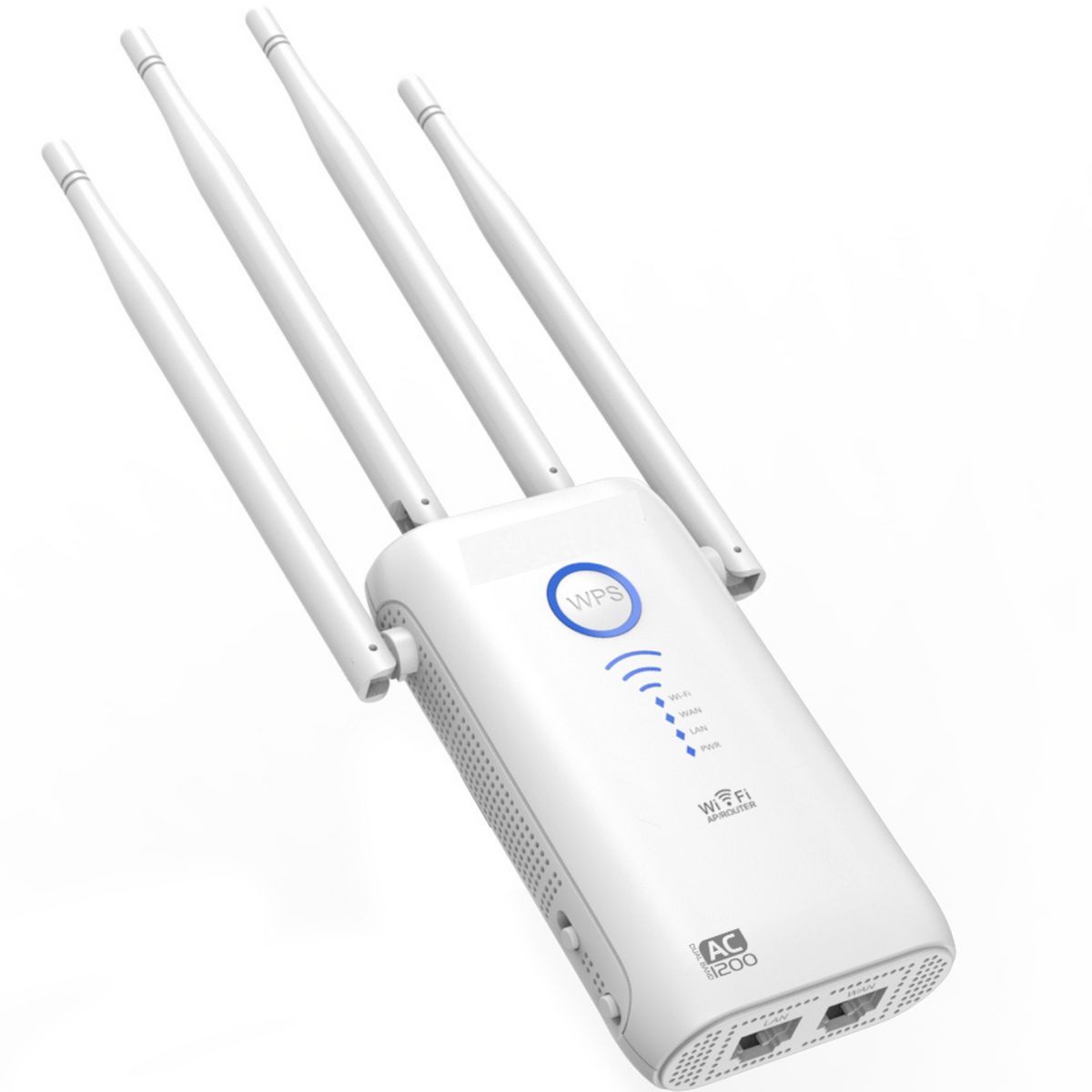 Belro wireless plug-in WiFi internet repeater booster extending signal range for improved home connectivity.