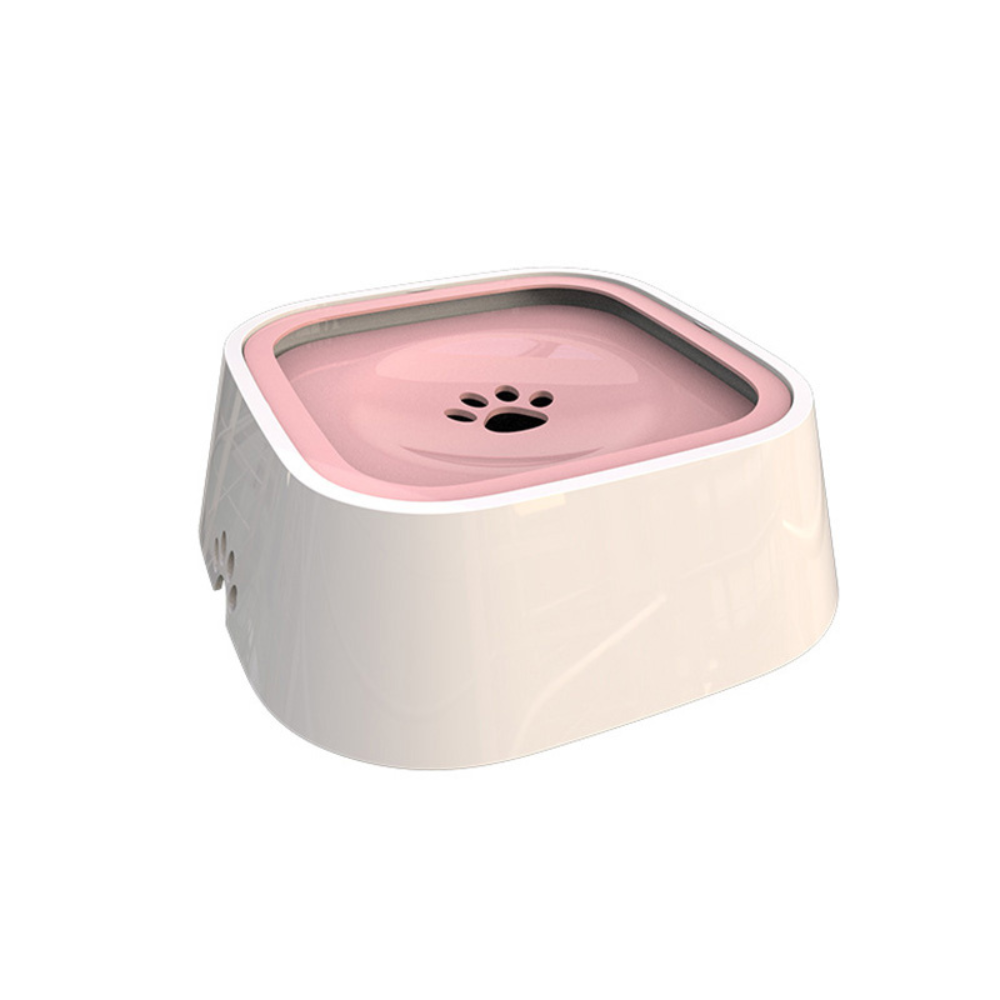 Belro large capacity anti-overflow dog water bowl with adjustable water level for pet feeding and watering.