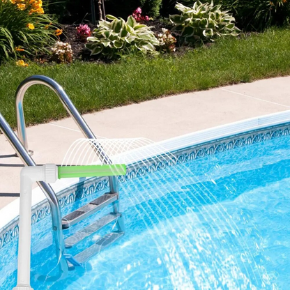 Belro swimming pool fountain spray with luminous light, outdoor water feature for home garden relaxation and decorative ambiance.