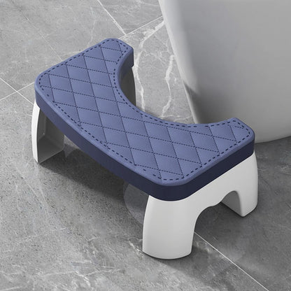 Belro non-slip compact toilet squat stool with textured surface for improved stability and comfort during use.