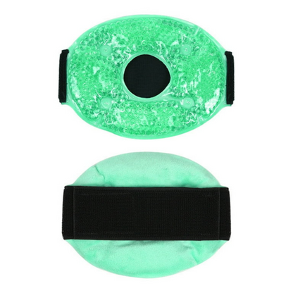 Belro gel knee compress for hot or cold therapy, designed for pain relief and first aid, shown in a ready-to-use state.