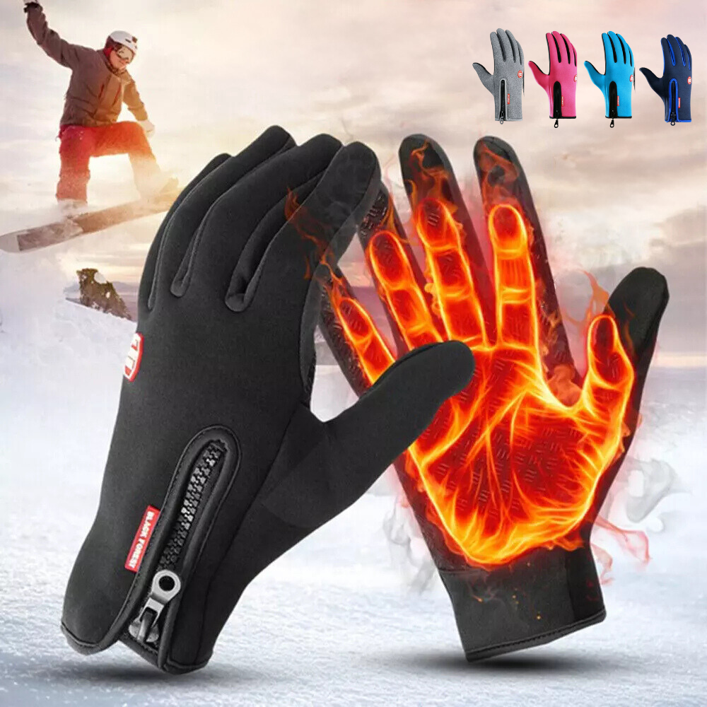Belro unisex heated winter sports thermal gloves with touchscreen fingertips, designed for cold weather outdoor activities.