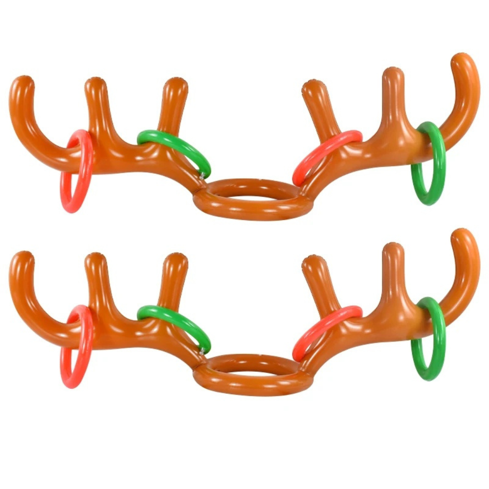 Belro Reindeer Antler Ring Toss Christmas game featuring a festive reindeer antler headband for holiday fun.