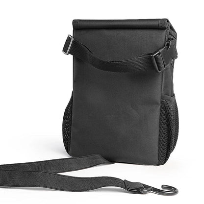Belro waterproof car trashcan hangs freely, designed for automotive interior organization and trash disposal.