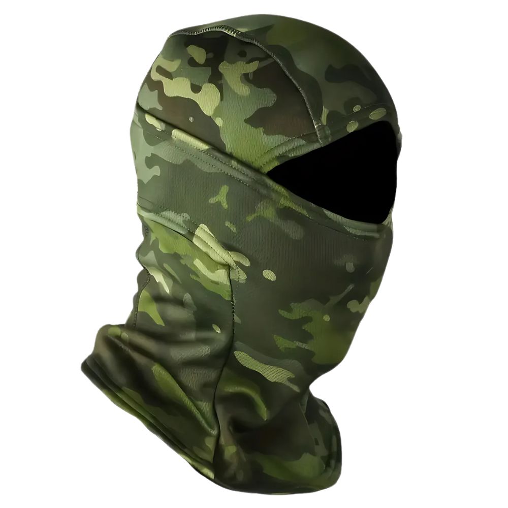Belro fleece-lined camouflage balaclava full face mask, warm clothing for cold weather or outdoor activities.