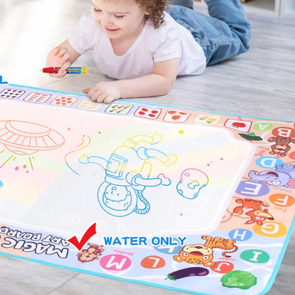 Belro Magic Reusable Doodle Mat for kids, colorful no-mess coloring board with doodle pen and playful designs, ideal for children’s toys.