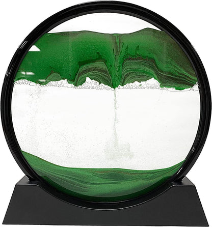 Belro Moving Sandscape decor with flowing sand and colorful patterns for home and garden interior decoration.