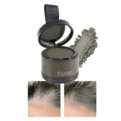 Belro Hair Root Concealer Powder in a compact container, designed to cover gray roots and enhance hair color naturally.