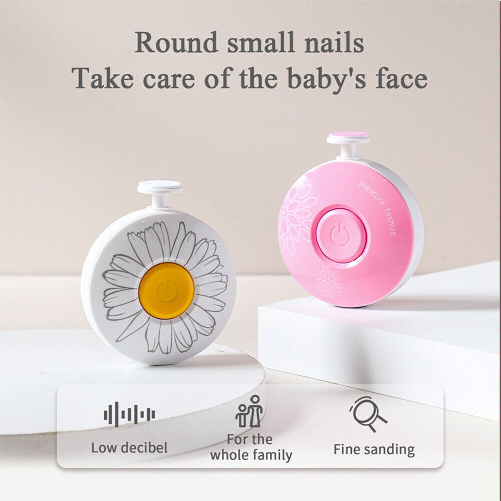 Baby Nail Trimmer by Belro with six grinding heads, designed for safe and gentle nail grooming for infants and young children.