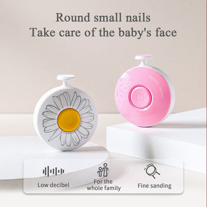 Baby Nail Trimmer by Belro with six grinding heads, designed for safe and gentle nail grooming for infants and young children.