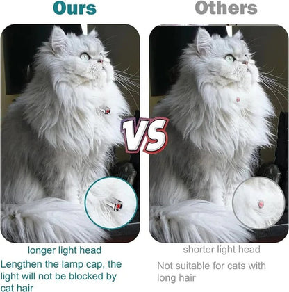 Mivoza Laser Play Cat Collar with built-in laser toy, designed for active, supervised play for cats in pet supplies and interactive collars