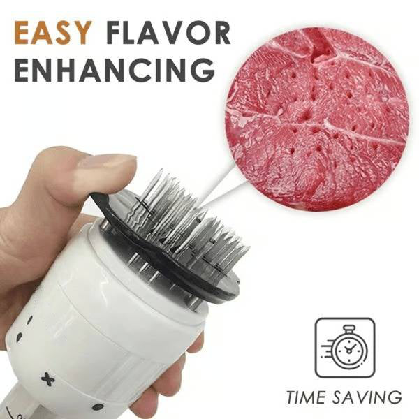 Belro meat injector kit with stainless steel needles for flavorful marinade injections in home kitchen and grilling.