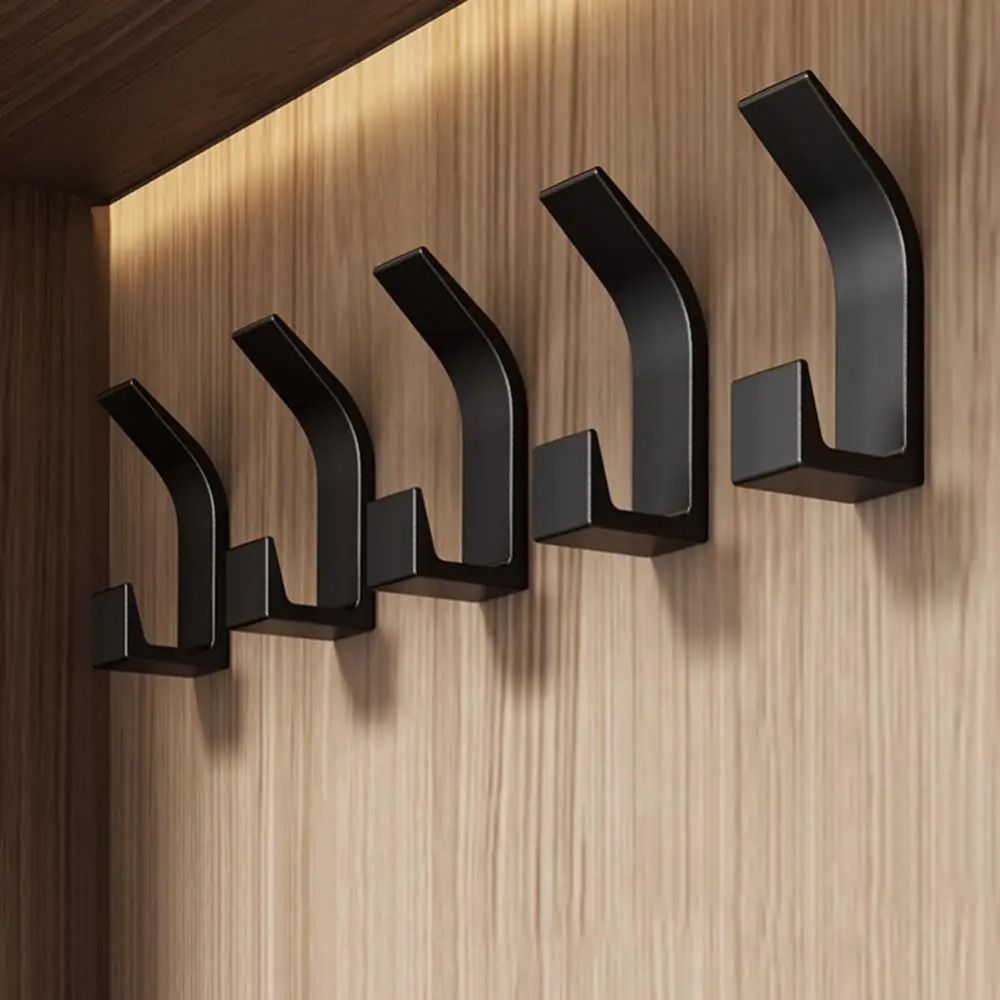 Set of five Belro self-adhesive wall hooks for coats, ideal for home organization and easy wall mounting.