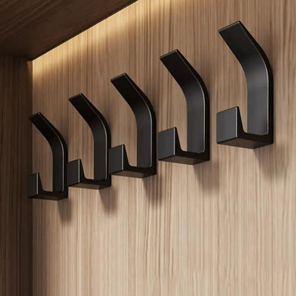 Set of five Belro self-adhesive wall hooks for coats, ideal for home organization and easy wall mounting.