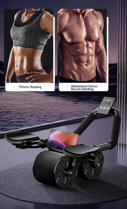Belro Ab Roller Wheel for men, fitness equipment with sturdy handles and rubber wheel for core workout exercises.