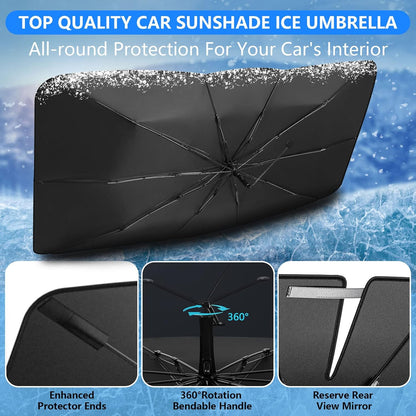 Belro car windshield sun shade accessory with reflective surface to block sunlight and reduce interior heat.