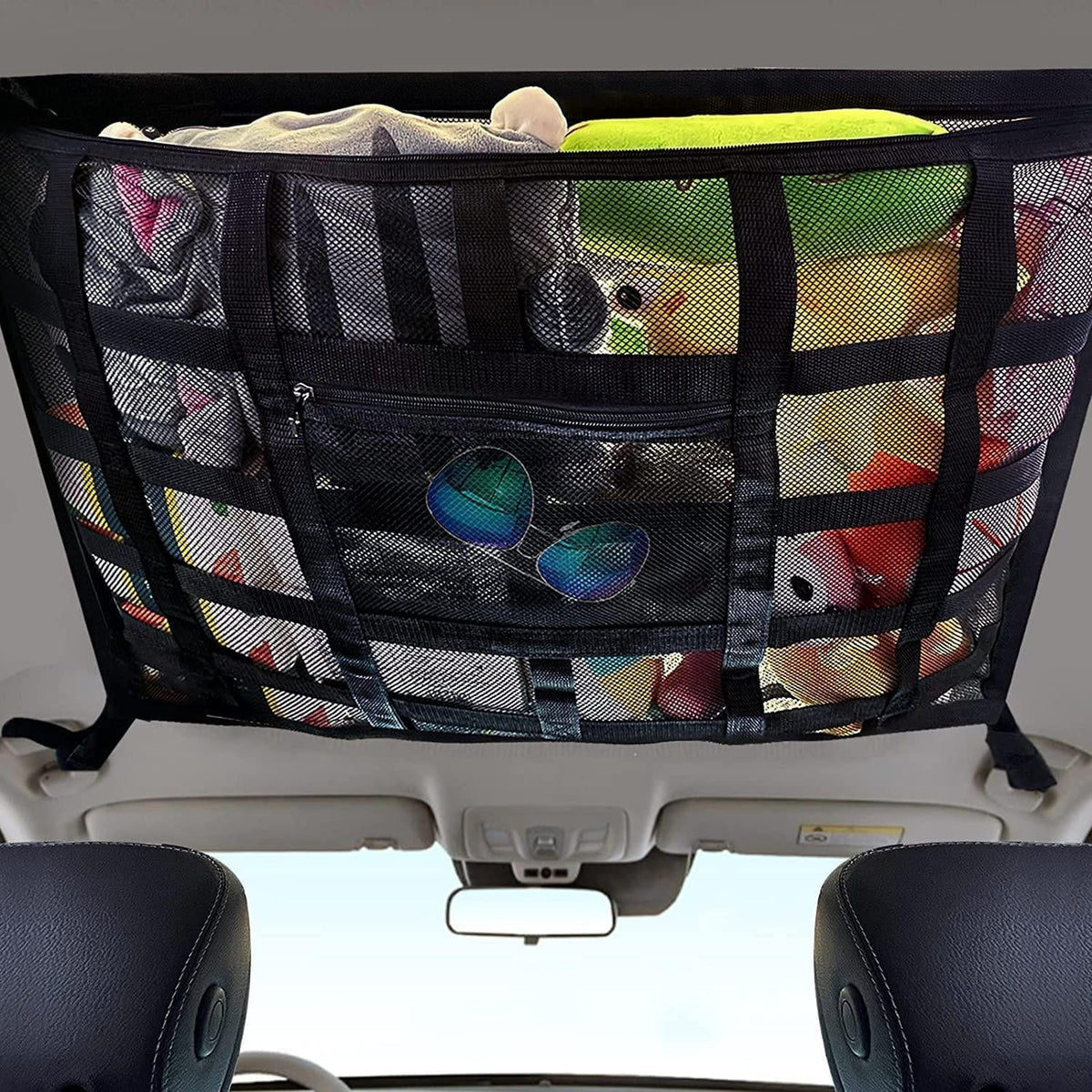 Belro interior cargo net for home storage and organization, featuring adjustable mesh for securing items in vehicles or closets.