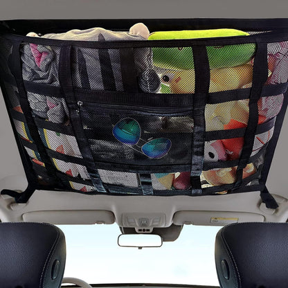 Belro interior cargo net for home storage and organization, featuring adjustable mesh for securing items in vehicles or closets.