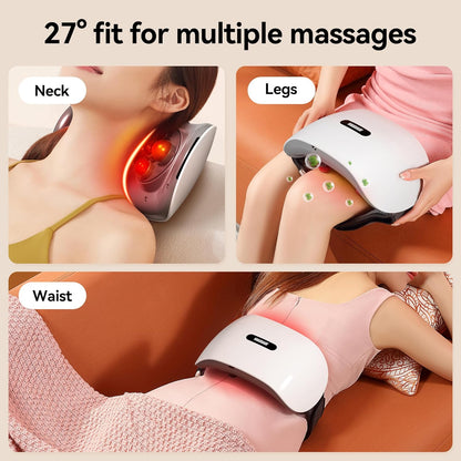 Belro abdominal massager device with adjustable straps and control panel for targeted abdominal muscle relaxation.