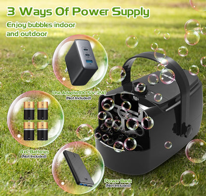 Belro bubble machine blower toy for outdoor play, creating colorful bubbles during outdoor activities and games.