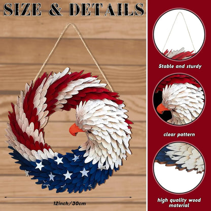 Belro Eagle Wreath Easter and Independence Day socks with patriotic eagle and wreath design, soft and comfortable clothing accessory.
