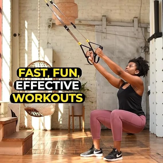 Casavibeo TRX GO suspension trainer for full-body strength workouts, portable gym equipment for at-home exercise sessions.
