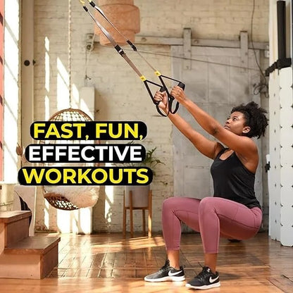 Casavibeo TRX GO suspension trainer for full-body strength workouts, portable gym equipment for at-home exercise sessions.