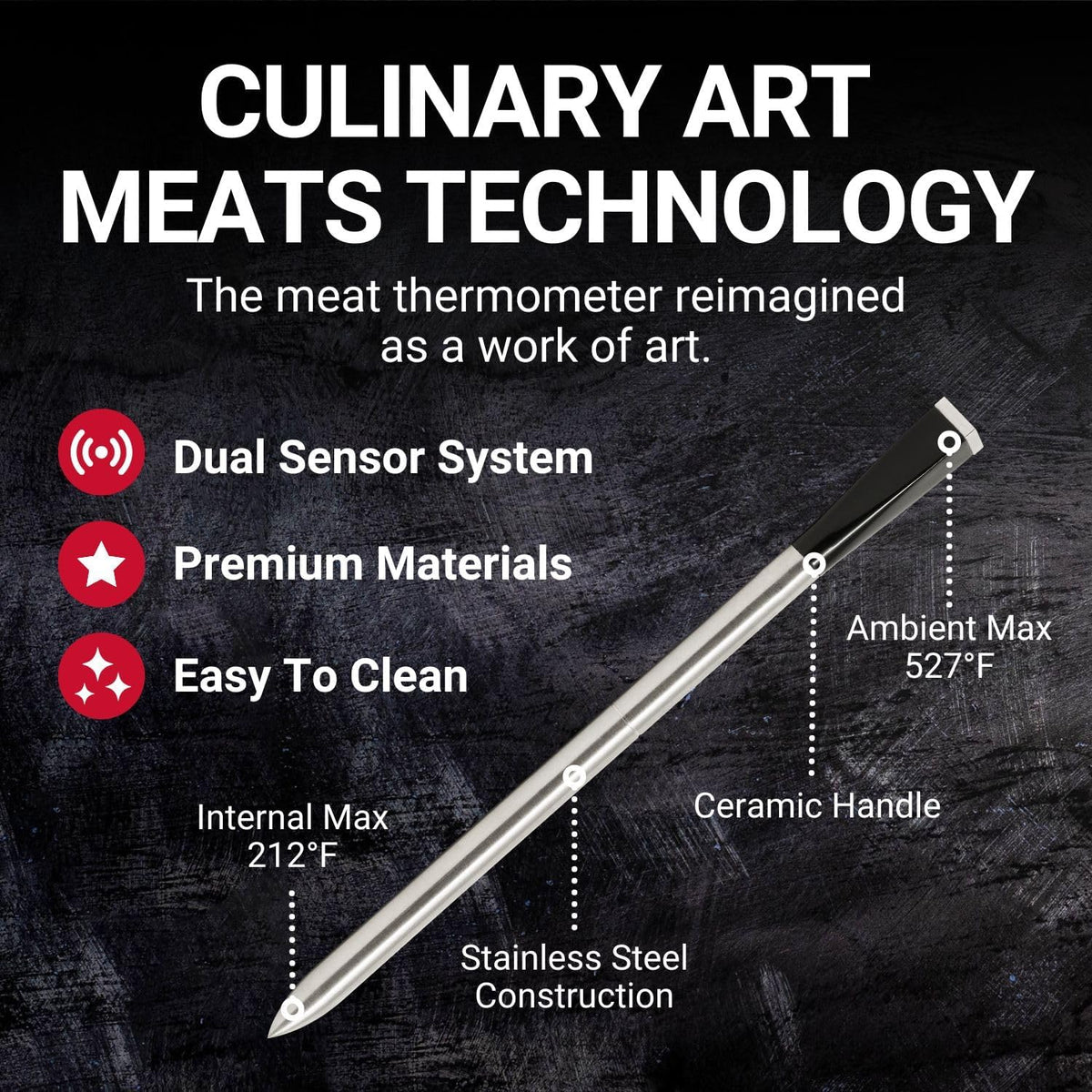 Belro wireless smart meat thermometer with digital display, designed for precise temperature monitoring during cooking.
