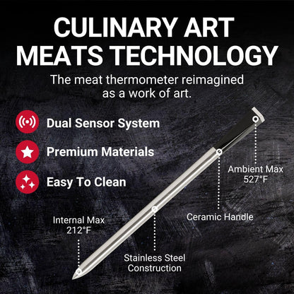 Belro wireless smart meat thermometer with digital display, designed for precise temperature monitoring during cooking.